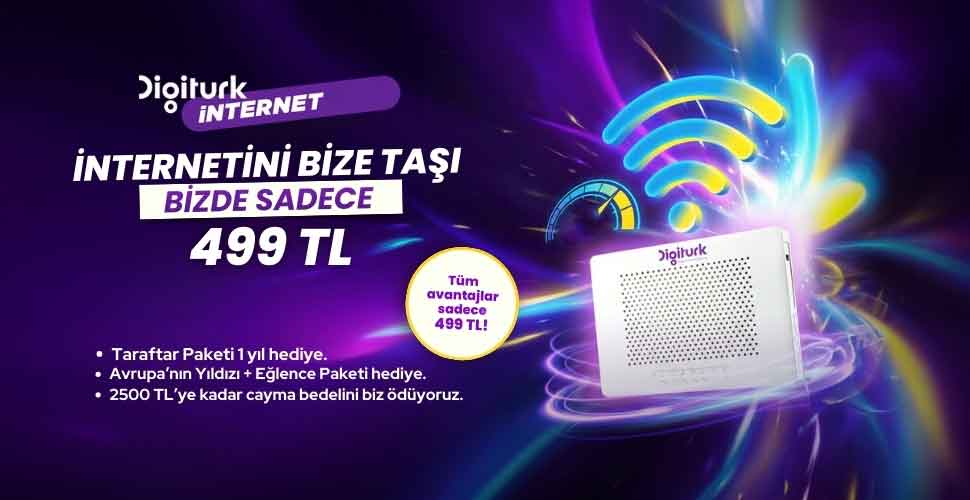 Digiturk İnternetini Taşıyana Özel Paket
